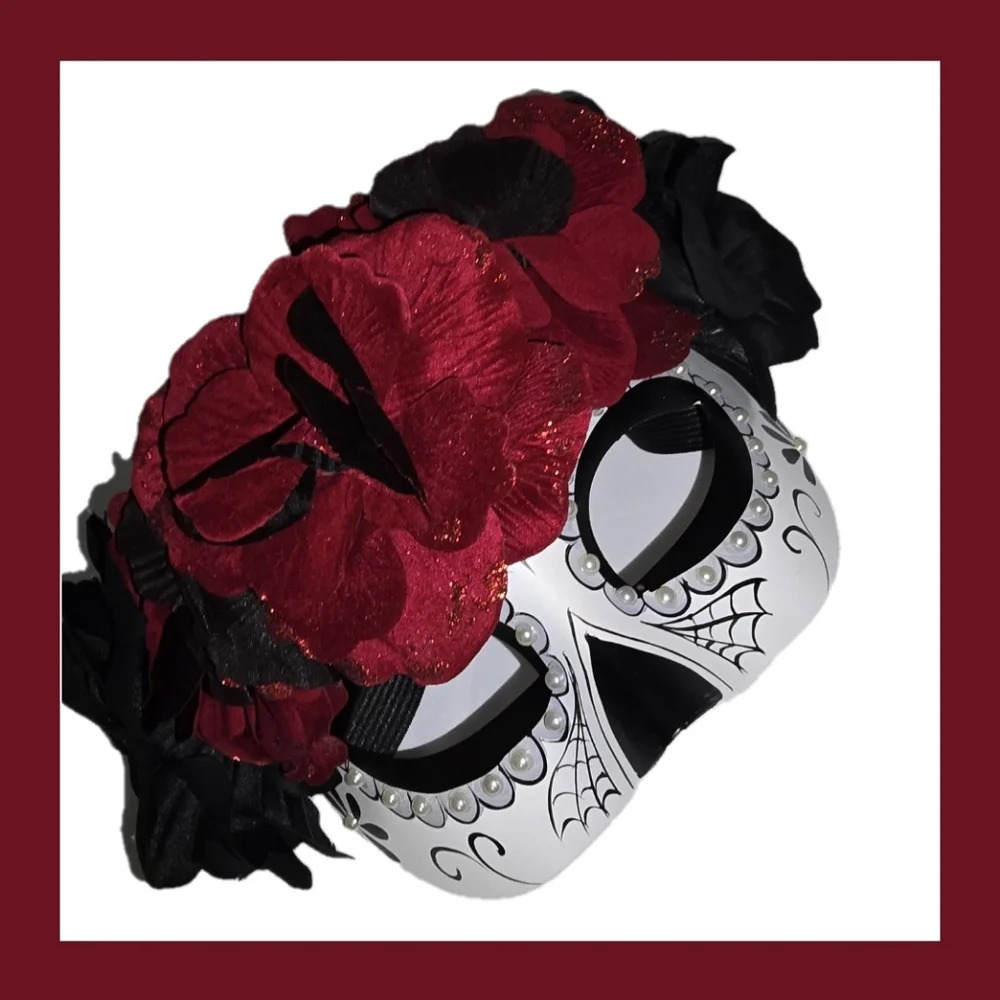 Dia De Los Muertos (Sugar Skull) Mask/Headdress - NEW